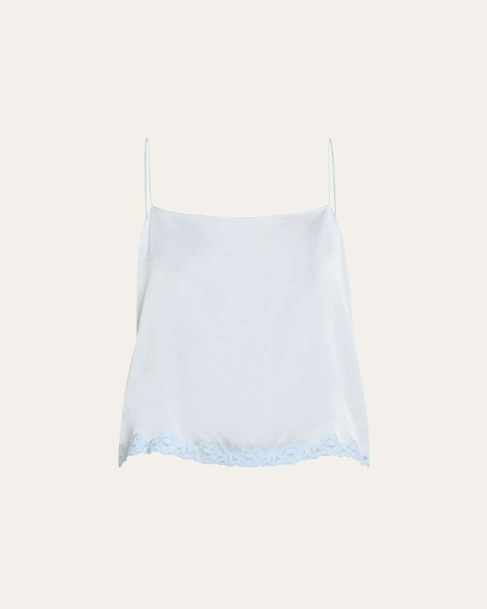Kilari Satin Lace Hem Top